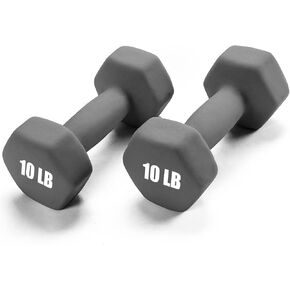 Portzon 10 Colors Options Compatible with Set of 2 Neoprene Dumbbell,1-15 LB, Anti-Slip, Anti-roll, Hex Shape