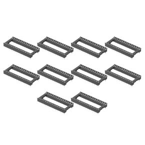 MECCANIXITY 12Pcs DIP IC Chip Socket Adapter, 2.54mm Pitch 32 Pin Gate Soldering Flat Circuit Chip