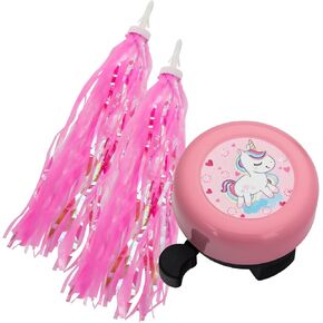 Bike Bell for Kids Girls Bike Bell Kids Bike Accessories Bicycle Bell Bike Bells for Boys Girls with Loud Clear Sound Toddler Scooter Bells Cute Purple Star Fit 0.87" Handlebars