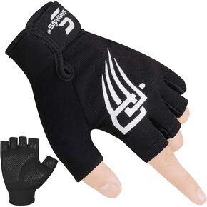 Weight Lifting Workout Gloves Lightweight Breathable Padded Palm Protection Gym Gloves Non-Slip Silicone Grip for Men and Women Exercise Fitness Training Pull-ups Deadlifting