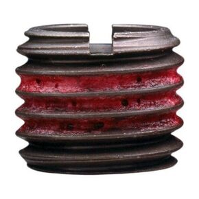 E-Z Lok Externally Threaded Insert, C12L14 Carbon Steel, Meets AISI 12L14/Metric, 3/8"-16 Internal Threads, M16x2.0 External Threads, 16.99mm Length, Made in US (Pack of 5)