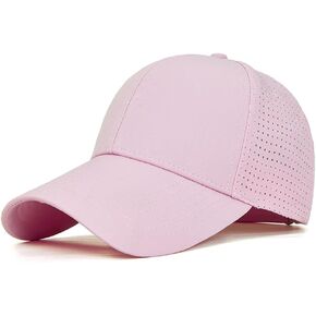 Quanhaigou Quick Drying Baseball Cap,Men Women Curved Brim Hats,Mesh Lightweight UV Protection for Outdoor Sports