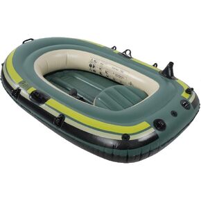 3 Person Inflatable Boat Inflatable Boats for Adults Heavy Duty 45×33×16 Green PVC Inflatable Two Person Rowing Boat Fishing Drifting Diving Tool, Genericvkiomh7342