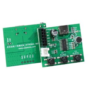 WTR096A;WTR096A M01，Voice Recording chip Test Board;Testing Board，chip WTR096-16S (Non-Flash Version) conveniently.