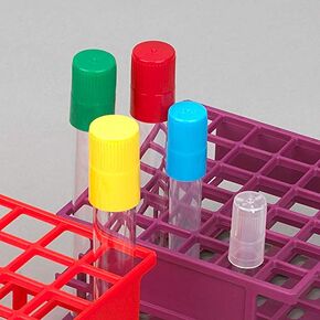 GLOBE SCIENTIFIC 118156G-100 Diamond Culture Tube Cap for 20 mm Glass Culture Tubes, Green