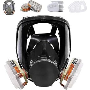 Full Face Respirаtor Reusable, Gas Cover Organic Vapor Mask and Anti-fog,dust-proof Full Face Cover,Protection for for painting