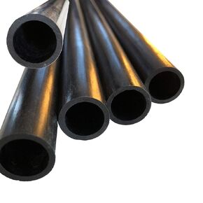 – Carbon Fiber Tube - 12mm X 8mm x 1000mm – Pultruded Round Hollow Carbon Fiber rods Black Matte Finish - Pure Carbon Fibre Hollow Tube shafts - for RC Planes-Drones, Boat DIY Craft Projects