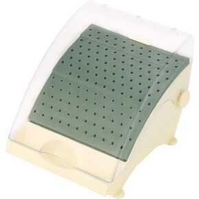 Strawberry Holder, Ozgkee Dental Strawberry Holder, 142 Hole Dental Burr Holder, Block Holder, Disinfection Case with Removable Drawer, Dental Strawberry Holder