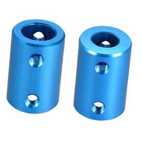 2Pcs Shaft Coupling 8mm to 10mm Bore Coupler Connector Joint Motor Accessories D16mm x L25mm for 3D Printer Encoder CNC Machine,Sky Blue