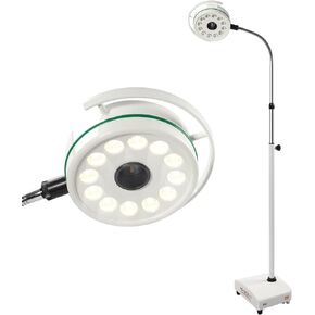 KD-2012L-1 Floor-Standing Portable Mobile LED Exam Light with 12 High-Quality 3W LEDs, 45000 Lux of Bright, 300° Rotatable Lamp Head and Adjustable Height