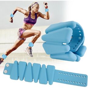 Prodigen Wrist & Ankle Weights for Women, Wearable Silicon Arm & Leg Weights, Size Adjustable Ankle Weights，Wearable Bracelet for Strength Training Walking Running Yoga Pilates Jogging for Men Set of 2 in Kuwait