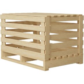 Greaton, 4 Way Wooden Pallets, Easy for Commercial Use, Fully Assembled, Strong Sturdy Structure, 1 Pcs, 48" x 48", Beige