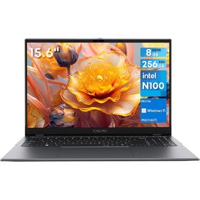 CHUWI Windows 11 Laptop 15.6in, 16GB LPDDR5 RAM 512GB SSD, Intel N100 (Up to 3.4GHz),1TB SSD Expend, IPS FHD 1920 * 1080, 180° Opening, WiFi 6, BT5.2, Webcam, HDMI, USB 3.0, Type-C, Stereo Speakers