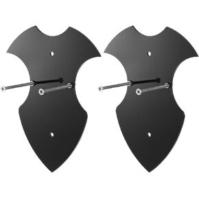 uxcell 2pcs Sword Holder Wall Mounted Sword Rack, Acrylic Sword Hangers Sword Stand for Vertical Display and Decoration, Clear
