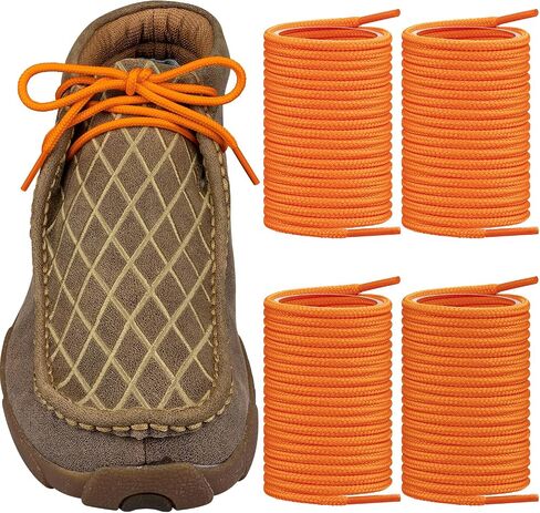 Endoto 2 Pairs Round Shoe Laces Replacement for Twisted X Chukka Driving Boot Shoelaces Strings in Saudi Arabia