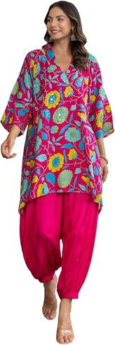 SEA GREEN HAND EMBROIDERED PEPPY FLORAL CO-ORD SET, L in Saudi Arabia