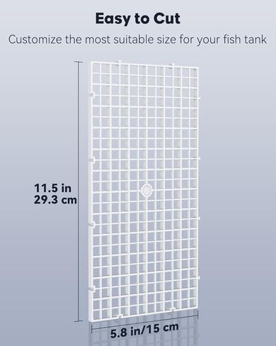 Pawfly 4 Pack Aquarium Fish Tank Divider, Plastic Aquarium Grid Divider, Egg Crate Divider Tray Grid Fish Tank Bottom Isolation Separator for Aquarium Fish and Plants, Black in Kuwait