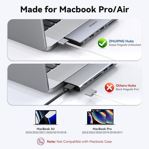 محطة إرساء USB C محطة إرساء كمبيوتر محمول شاشة مزدوجة لمحطة إرساء سطح Dell HP Lenovo محطة إرساء سطحية مزدوجة شاشات HDMI USB C Dongle مع 2 HDMI، VGA، منفذ USB A/C 10G، 100W PD، محور USB C لأجهزة الكمبيوتر المحمول in Kuwait
