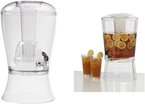CreativeWare Sculptured Beverage Dispenser, 3 Gallon, Clear in Saudi Arabia