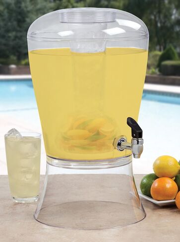 CreativeWare Sculptured Beverage Dispenser, 3 Gallon, Clear in Saudi Arabia