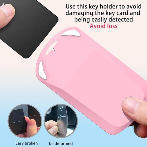 Key Card Holder for Tesla: 2Pack Silicone Card Key Holder Soft Card Key Cover Compatible with Tesla Model Y 3 S X in Saudi Arabia