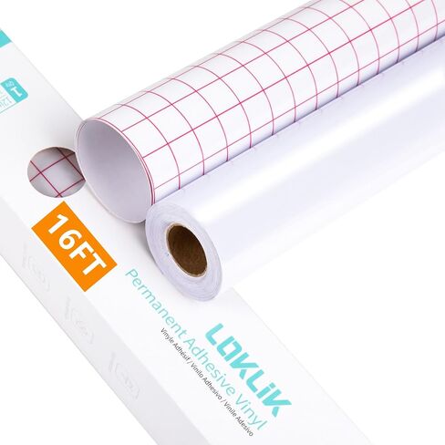 Black Permanent Vinyl, 12" x 16ft Black Vinyl Permanent Adhesive Vinyl for Cricut, Easy to Weed Permanent Vinyl Rolls for Cricut, Silhouette, Cameo, Signs, Scrapbooking, Craft, Die Cutters in Saudi Arabia