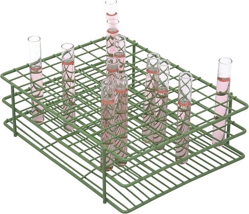 SP Bel-Art Poxygrid Test Tube Rack; For 10-13mm Tubes, 108 Places, Blue (F18753-0001) in Saudi Arabia