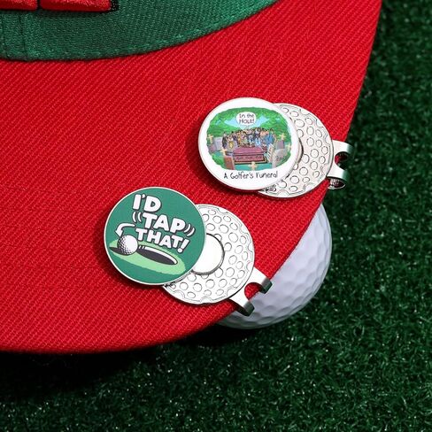 Magnetic Golf Ball Markers for Hat, Funny Enamel Golf Ball Marker with Magnetic Hat Clip for Golf Hats Bags Gloves Accessories in Saudi Arabia