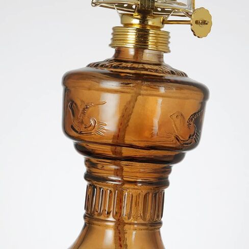 2 Pcs Rustic Oil Lamp Classic Kerosene Lamp Lantern Vintage Glass Clear Hurricane Lamp Oil Lantern Decorative Chamber Oil Lamps with Adjustable Fire Wick for Home Indoor Use, 12.6 Inch in Saudi Arabia