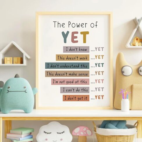 I Am Kind, I Am Brave, Affirmations Print For Kids, Boho Classroom Decor, Nursery Room Decor, Classroom Must Haves,Boys Girls Toddler Room Decor,No Framed (8x10 Inches) in Saudi Arabia