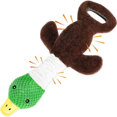 Rope-Infused Squeaky Dog Toys for Large Dogs, Interactive Tug of War Puppy Toy, Cute Pet Toys Large Plush Dog Chew Toys for Small, Medium and Big Dogs in Kuwait