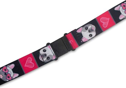 Limeloot Pitbull Dog Lanyard | 1" Wide Lanyard with Breakaway, Release Buckle, and Flat Ring in Kuwait