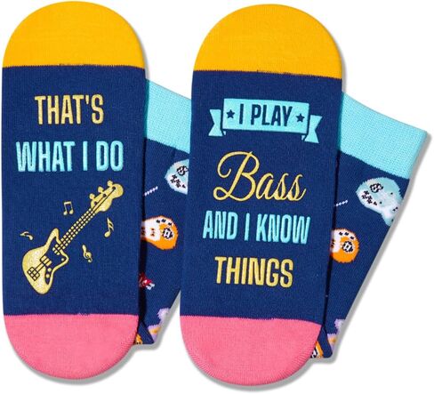 HAPPYPOP Cool Guitar Gifts for Men Unique, Funny Socks Guitar Lovers Gifts, Heavy Metal Gifts Music Gifts for Bass Guitar Players Teachers in Saudi Arabia