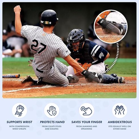 Baseball Softball Sliding Mitt, Glove for Prevent Hand and Finger Injuries for Youth Adult in Saudi Arabia
