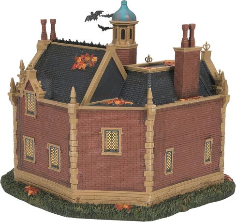 Department 56 Snow Village Halloween Disney World The Haunted Mansion Lit Building- Hand Painted Crafted Collectible with Lights Home Decor Buildings in Saudi Arabia