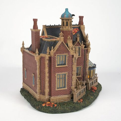 Department 56 Snow Village Halloween Disney World The Haunted Mansion Lit Building- Hand Painted Crafted Collectible with Lights Home Decor Buildings in Saudi Arabia