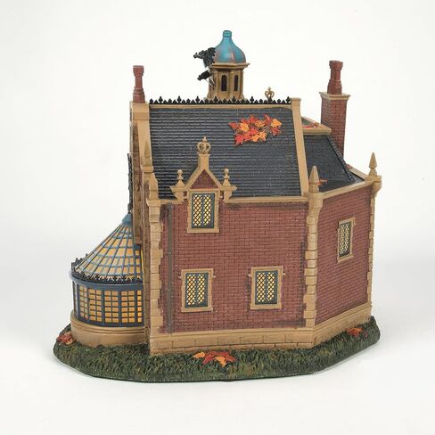 Department 56 Snow Village Halloween Disney World The Haunted Mansion Lit Building- Hand Painted Crafted Collectible with Lights Home Decor Buildings in Saudi Arabia