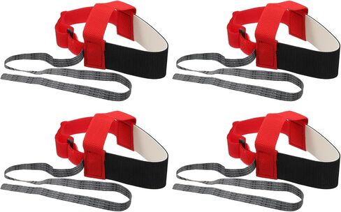 MECCANIXITY 20pcs ESD Anti Static Foot Heel Straps Anti Static Wrist Strap Band Adjustable for Grounding Removing Static Red in Kuwait