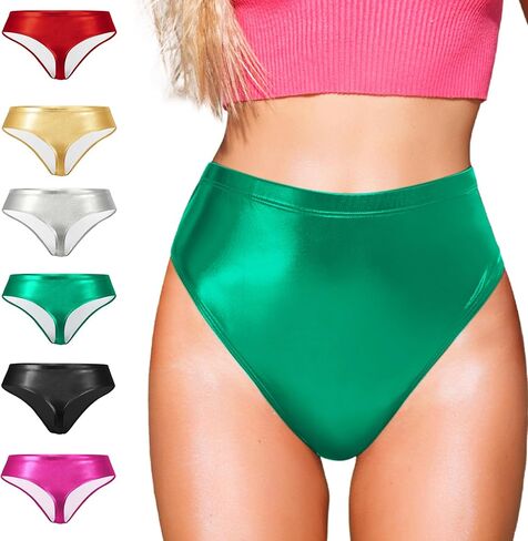 Zando Women's Metallic Booty Shorts for Women Sexy Shiny Rave Hotpants High Waisted Bottoms for Festival Clubwear Dancing in Saudi Arabia