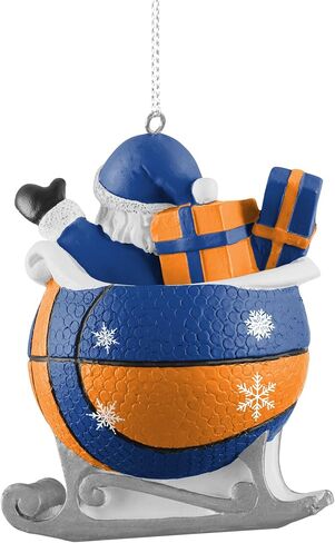 FOCO - NBA 4" Basketball Sleigh Resin Xmas Christmas Holiday Tree Hanging Ornament (New York Knicks) in Saudi Arabia