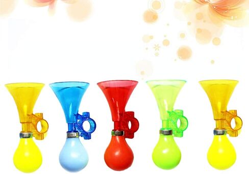 BESPORTBLE Bike Horn Loud Cute Creative Trumpet Handlebar Alarm Ring Cycling Bell Mountain Bike Road Bike Ring Horn Party Noise Maker for Boys and Girls 5pcs (Random Color) in Saudi Arabia