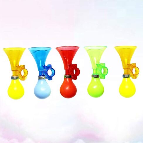 BESPORTBLE Bike Horn Loud Cute Creative Trumpet Handlebar Alarm Ring Cycling Bell Mountain Bike Road Bike Ring Horn Party Noise Maker for Boys and Girls 5pcs (Random Color) in Saudi Arabia