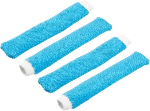 4 عبوات من مناشف كرة الريشة - مقبض مضرب تنس من النايلون المضاد للانزلاق، يمكن وضعها على مقبض كرة الريشة/التنس/الجولف (أزرق) in Kuwait