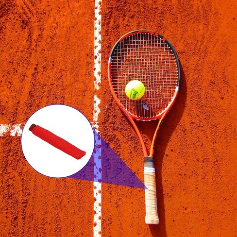 4 عبوات من مناشف كرة الريشة - مقبض مضرب تنس من النايلون المضاد للانزلاق، يمكن وضعها على مقبض كرة الريشة/التنس/الجولف (أزرق) in Kuwait