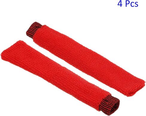 4 عبوات من مناشف كرة الريشة - مقبض مضرب تنس من النايلون المضاد للانزلاق، يمكن وضعها على مقبض كرة الريشة/التنس/الجولف (أزرق) in Kuwait