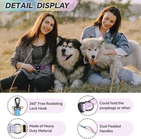 Hands Free Dog Leash, Adjustable Heavy Duty Waist Belt for Small Medium Large Dogs Walking Running with Reflective(Red) in Kuwait