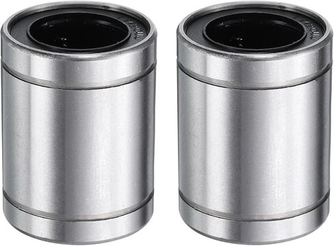 uxcell 4Pcs LM5UU Linear Bearing 5mm Bore 10mm OD 15mm Length Linear Ball Bearings Double Side Rubber Sealed Bearing Steel for CNC Machine 3D Printer Food Packaging Machine in Saudi Arabia
