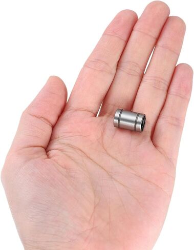 uxcell 4Pcs LM5UU Linear Bearing 5mm Bore 10mm OD 15mm Length Linear Ball Bearings Double Side Rubber Sealed Bearing Steel for CNC Machine 3D Printer Food Packaging Machine in Saudi Arabia