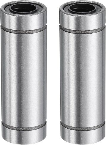 uxcell 4Pcs LM5UU Linear Bearing 5mm Bore 10mm OD 15mm Length Linear Ball Bearings Double Side Rubber Sealed Bearing Steel for CNC Machine 3D Printer Food Packaging Machine in Saudi Arabia