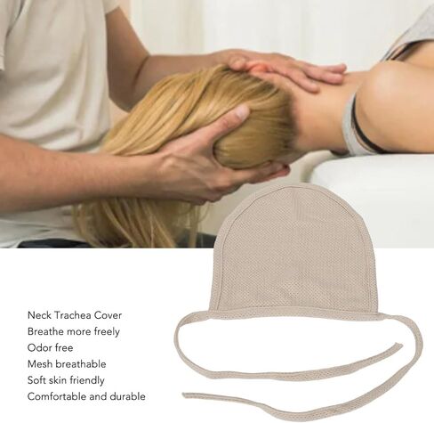 Neck Trachea Cover, Tracheostomy Neck Stoma Protector Guards Double Layer Skin Color Neck Stoma Protector Guard Tracheostomy Wound Cover for Laryngectomy Bandaging Pads in Saudi Arabia